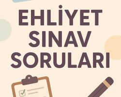 31 Ağustos 2025 Ehliyet Sınav Soruları